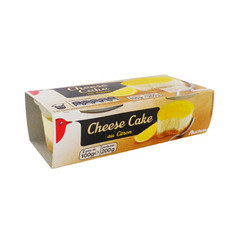 cheese cake citron auchan 2x100g