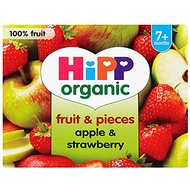 HiPP Organic From 7 + Months Puree and Pieces Apple and Strawberry with Real Apple Pieces 4 x 100 g (Pack of 6...