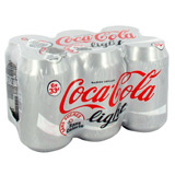 coca cola light boites 6x33cl