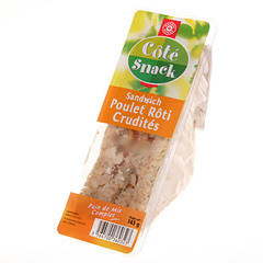 Sandwich Cote Snack Poulet crudites 145g