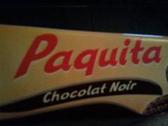Paquita, biscuit nappé au chocolat noir 200g