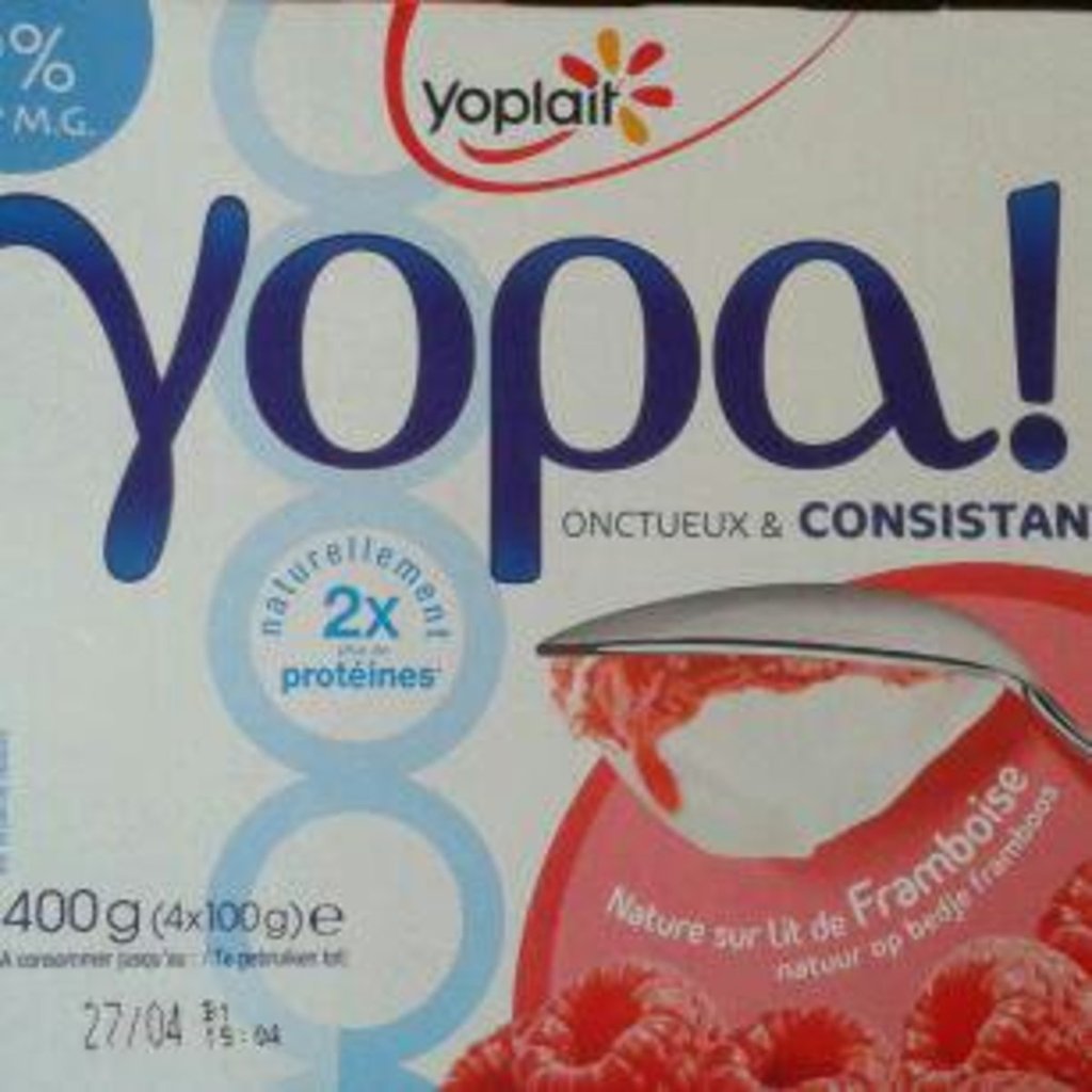 YOPA 2% 100gx4 - sur lit de framboise