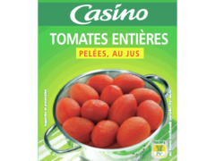 Tomates entieres pelees au jus
