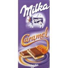 Chocolat au lait au caramel MILKA, 100g