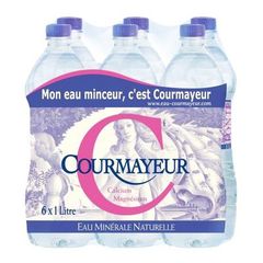 Courmayeur eau minerale naturelle 6x1l