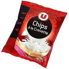 Chips aux crevettes U CUISINES & DECOUVERTES, 50g