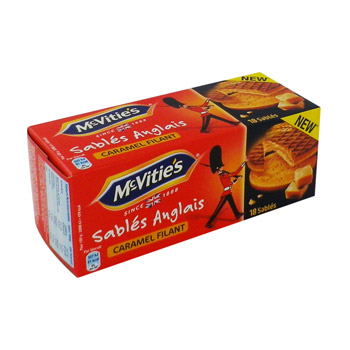 Biscuits sablés Anglais au caramel filant MC VITIES, 300g