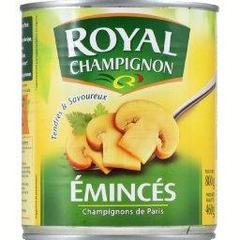 Champignons eminces Royal Champignon boite 4/4 de 460g