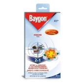 Baygon stickers vitres mouches forme fleur x4