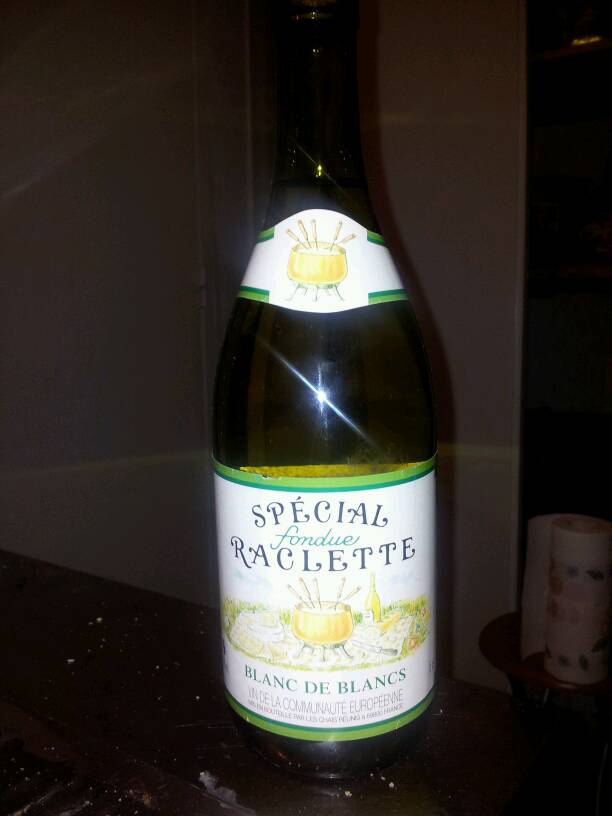 Vin blanc de blancs Spécial fondue raclette 75cl