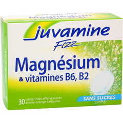 Juvamine fizz magnesium vitamine B6 B2 B1 comprime x30-71,2g
