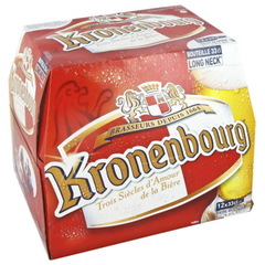 Biere blonde KRONENBOURG, 4,2°, 12x33cl