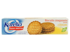 Biscuits sans sucre au citron KARELIA, 132g