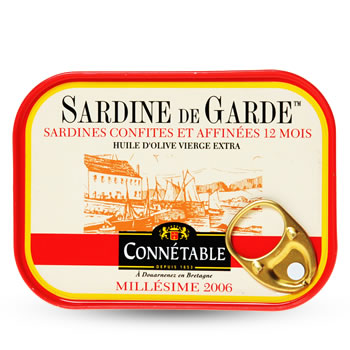 Sardines de garde Connetable Huile d'olive 115g
