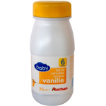 Auchan baby lait et c?r?ales saveur vanille 25cl d?s 6 mois