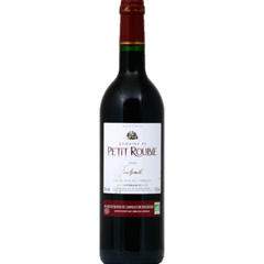 Vin rouge bio pays de l'Hérault 2016 Domaine de Petit Roubié