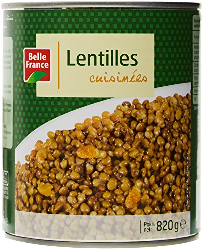 Belle France Lentilles Préparée 820 g - Lot de 12