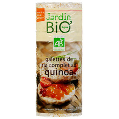Galettes de quinoa et riz complet JARDIN BIO, 130g