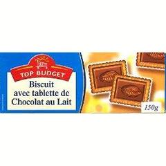Biscuits avec tablettes de chocolat au lait, le paquet,150g