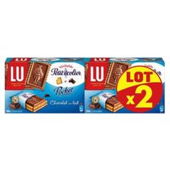 Petit ecolier - Petit beurres au chocolat au lait - 40 biscuits Lot de deux paquets