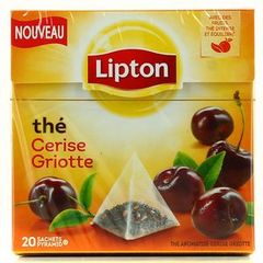 Lipton thé cerise griotte 20 sachets pyramide