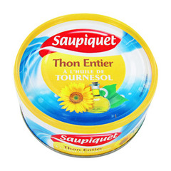 Saupiquet thon entier a l'huile de tournesol 1/5 160g