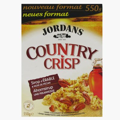Jordans, Country Crisp - Pepites de cereales completes sirop d'erable & noix de pecan, la boite de 550 g