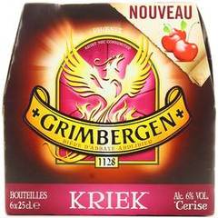 Bière Kriek GRIMBERGEN, 6°, pack de 6x25cl
