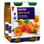 Auchan nectar d'abricot 4x20cl