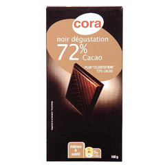 Chocolat noir de degustation 72%