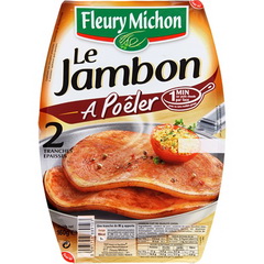 Jambon superieur a griller FLEURY MICHON, 2 tranches, 160g
