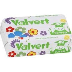 Valvert Beurre demi-sel la plaquette de 250 g