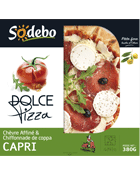Sodebo Pizza chèvre affiné & chiffonnade de coppa Capri la pizza de 380 g