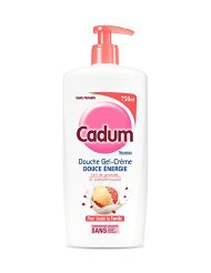 Cadum Crème Douche Energie Lait de Grenade + Pamplemousse pour Corps/Cheveux 750 ml