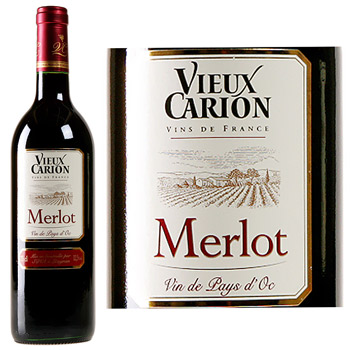 Vin rouge Vieux Carion merlot 75cl