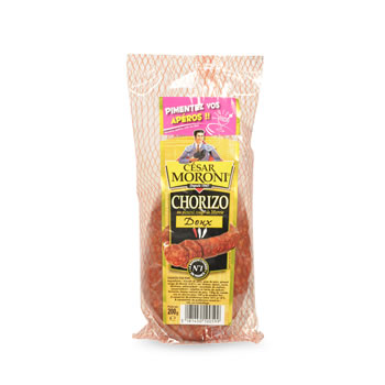 Chorizo doux superieur pur porc CESAR MORONI, 200g