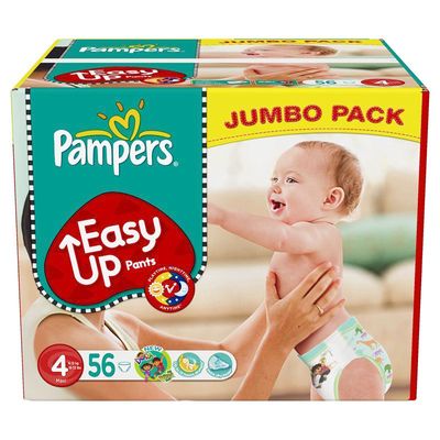 Pampers eausy up jumbo maxi x56 taille 4