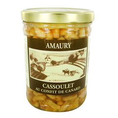 Plat cuisiné cassoulet confit canard Amaury