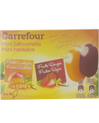 Glaces fruits rouges et exotiques Carrefour