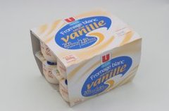 Fromage frais saveur vanille U, 2,7% MG, 8x100g