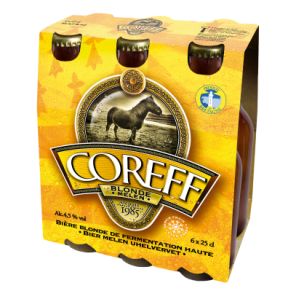 Coreff, Biere blonde de fermentation haute, les 6 bouteilles de 25 cl