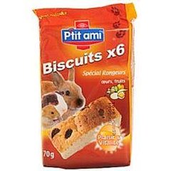 Biscuits rongeurs Ptit Ami Aux oeufs et fruits - 75g