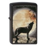 Zippo 2002434 Briquet Nr. 218 Wolf Howling to the Moon
