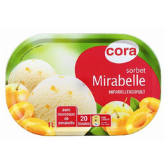 Cora sorbet mirabelle bac 1l