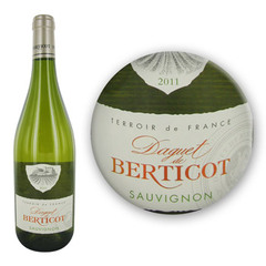 Vin blanc sec IGP de l'Atlantique Sauvigon Daguet de Berticot, 75cl