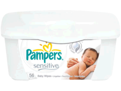 Sensitive - Lingettes nettoyantes pour bébé Boîte refermable.