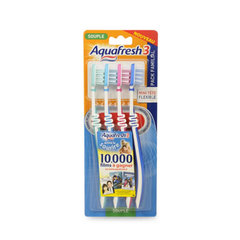 Aquafresh Brosses a dents Pack Familial souple lot de 4