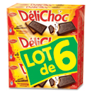 Delacre Délichoc - Biscuits chocolat noir le lot de 6 boites de 150 g