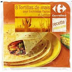 Tortillas de mais pour Enchiladas, Fajitas et Burritos