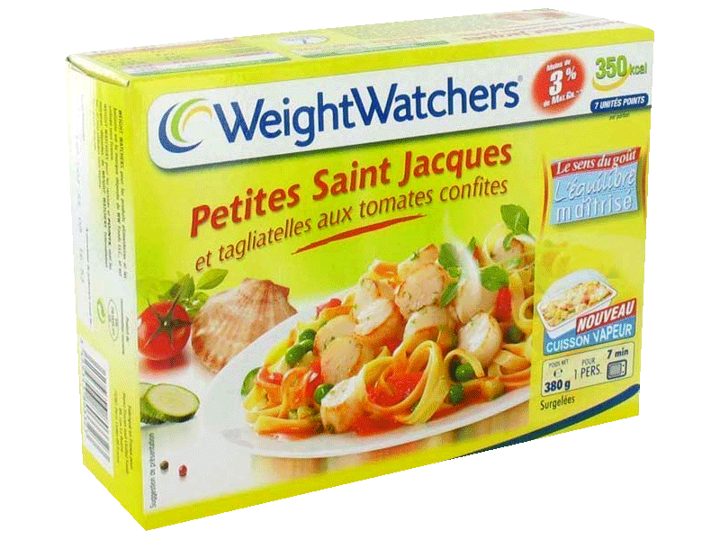Petites St Jacques et tagliatelles a la tomate WEIGHT WATCHERS, 380g